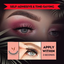 Reusable Adhesive False Eyelashes for Easy Makeup Application