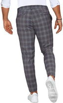 Heren Geruite Chino Broek - Slim Fit Pantalon