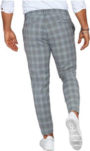 Heren Geruite Chino Broek - Slim Fit Pantalon