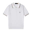 Men's Ralph Lauren Cable Knit Polo Shirt with Classic Fit