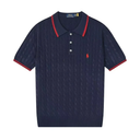 Men's Ralph Lauren Cable Knit Polo Shirt with Classic Fit