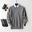 Heren V-hals Trui - Lange Mouw Pullover