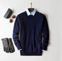 Heren V-hals Trui - Lange Mouw Pullover