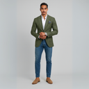 Heren Blazer met Revers | Knoopsluiting en Zakken