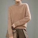 Hoge Hals Cashmere Koltrui Dames | Lange Mouwen