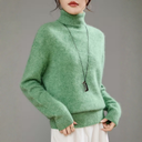 Hoge Hals Cashmere Koltrui Dames | Lange Mouwen