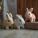 Interactive Plush Bunny Toy with Soft Lifelike Design