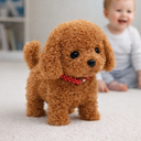 Interactive Robot Dog Toy with Realistic Walking Plush Puppy Design
