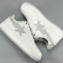 JJJJound x BAPE STA White Grey Sneakers