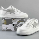 JJJJound x BAPE STA White Grey Sneakers