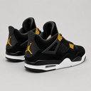 Air Jordan 4 Retro Royalty Black Gold Sneakers