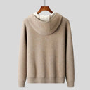 Gebreide herenhoodie | Volledige rits