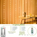 LED Curtain Lights - LumiCord - USB - Christmas decoration curtain lights