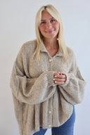 Lange Oversized vest voor Dames | Met Knopen