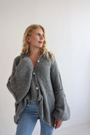 Lange Oversized vest voor Dames | Met Knopen