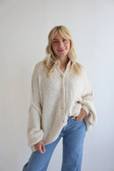 Lange Oversized vest voor Dames | Met Knopen