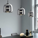 LED Pendant Lamp - Liodexa - Glass Shade - Metal Frame