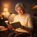 Reading Lamp for the Elderly | Rechargeable Clip-On LED with Adjustable Gooseneck