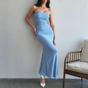 Maxi-jurk met spaghettibandjes voor dames | Mouwloos ontwerp