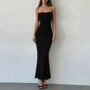 Maxi-jurk met spaghettibandjes voor dames | Mouwloos ontwerp