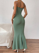 Maxi-jurk met spaghettibandjes voor dames | Mouwloos ontwerp
