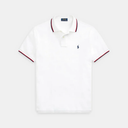 Mesh-poloshirt met Custom Slim Fit