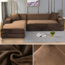Modern Velvet Corner Sofa Cover for Chaise Longue & Furniture Protection