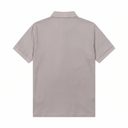 Moncler Mens Gray Cotton Piqué Polo Shirt With Varsity M Logo