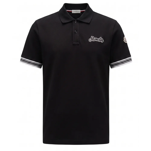 Moncler Men's Cotton Piqué Polo Shirt With Logo