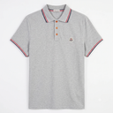 Moncler Heren Katoenen Piqué Poloshirt Met Gestreepte Details