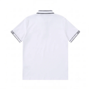Moncler Mens White Cotton Polo Shirt
