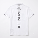 Moncler Heren Polo met Korte Mouwen, Contrasterende Afwerking en Logo