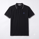 Moncler Heren Polo met Korte Mouwen, Contrasterende Afwerking en Logo