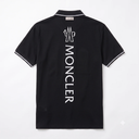 Moncler Heren Polo met Korte Mouwen, Contrasterende Afwerking en Logo