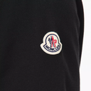 Moncler Mens Black Cotton Piqué Polo Shirt With Contrasting Collar