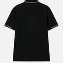 Moncler Mens Black Cotton Polo Shirt