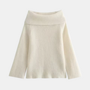 Off Shoulder Gebreide Trui voor Dames | Lange Mouwen
