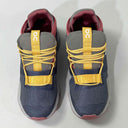 On Cloudnova Navy Yellow Comfortable Sneakers