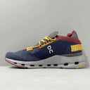 On Cloudnova Navy Yellow Comfortable Sneakers