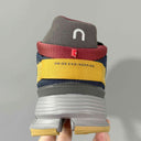 On Cloudnova Navy Yellow Comfortable Sneakers