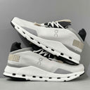 On Cloudnova White Grey Sneakers