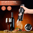 Rechargeable Electric Salt and Pepper Grinder Set with Automatic Design