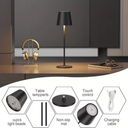 LED Table Lamp - LumaSet - Touch Sensor - Rechargeable