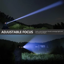 Rechargeable XHP50.2 LED Tactical Flashlight for Outdoor and Emergency Use