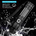 Rechargeable XHP50.2 LED Tactical Flashlight for Outdoor and Emergency Use