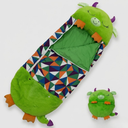 Foldable Kids Sleeping Bag with Animal Design & Toddler Sleeping Pad for Travel
