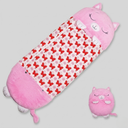 Foldable Kids Sleeping Bag with Animal Design & Toddler Sleeping Pad for Travel