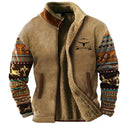 Out West Sherpa Jas voor Heren | Voorzijde met Ritssluiting