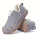 Pantoffels voor Ouderen | Fleece V-Hals Non-Slip Zool