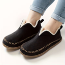 Pantoffels voor Ouderen | Fleece V-Hals Non-Slip Zool